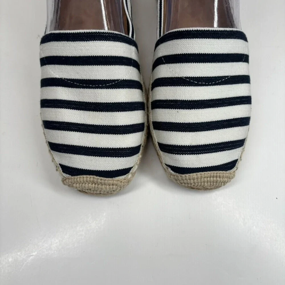 Vionic Valeri Women's US 7 Striped Casual Flats Slip-On Espadrille Comfort Shoes